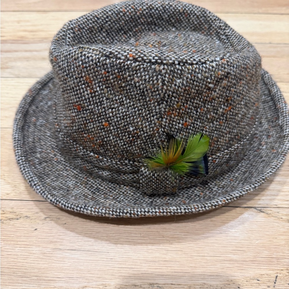 L.L. Bean “Robbie” Wool Tweed Fedora Hat – Made in England – Size 7 (57cm)